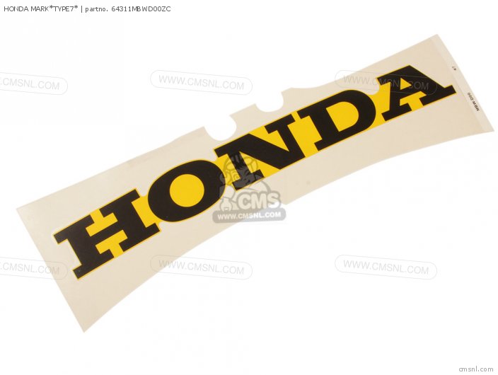 Honda HONDA MARK*TYPE7* 64311MBWD00ZC