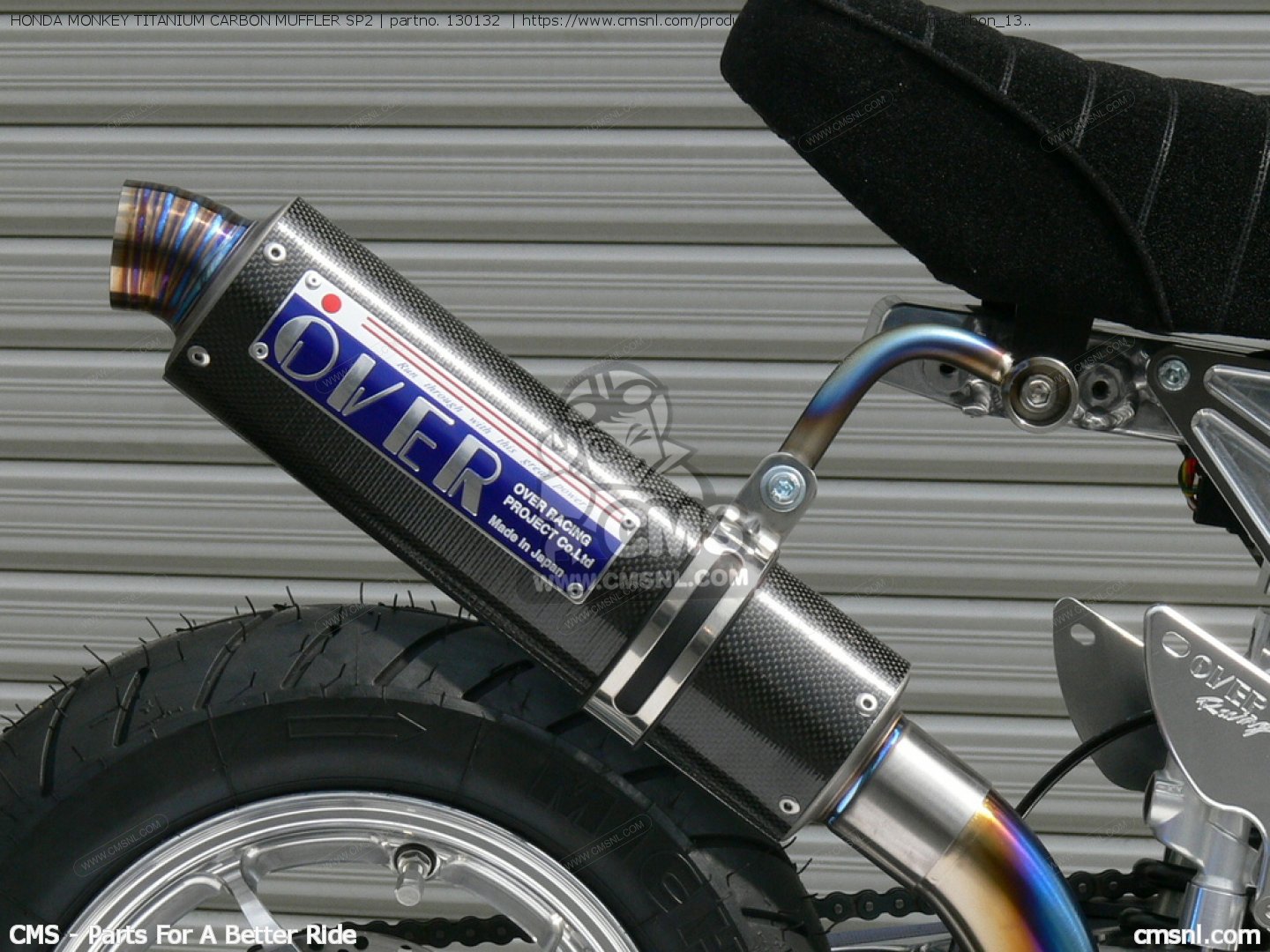 HONDA MONKEY TITANIUM CARBON MUFFLER SP2 for Over Racing HONDA MONKEY TITANIUM CARBON MUFFLER SP2 for Over Racing