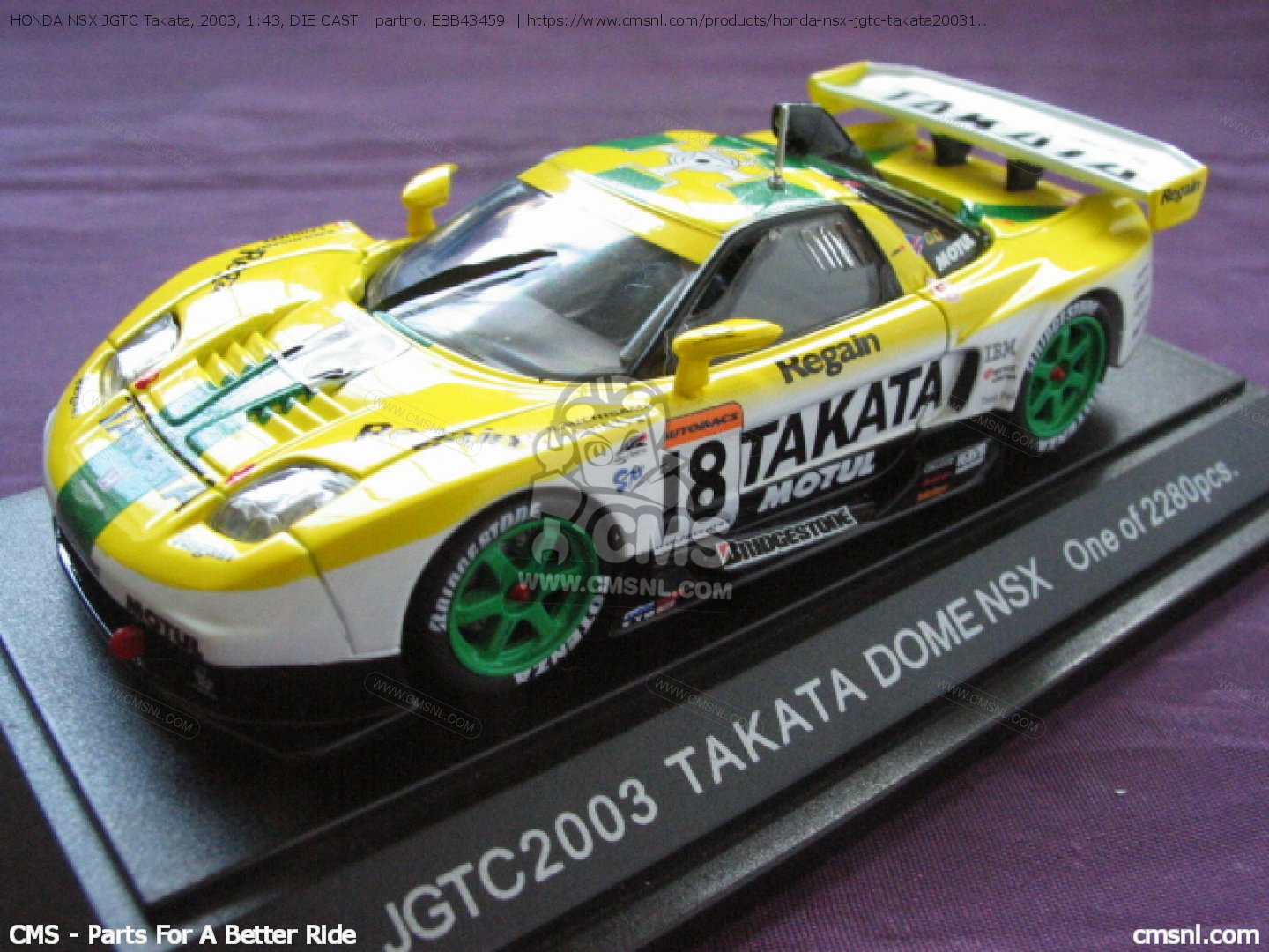 HONDA NSX JGTC Takata, 2003, 1:43, DIE CAST