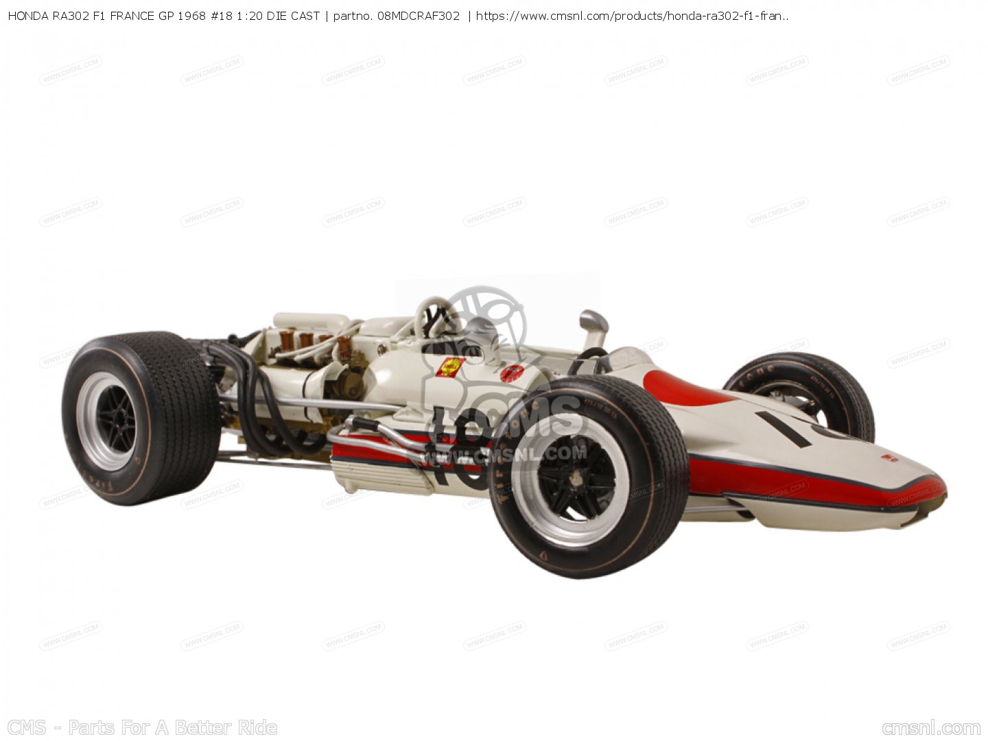 【未使用級】HONDA RA302 1968 FranceGP 1968 Honda RA302｜F1 Machines Powered by Honda｜F1｜Honda