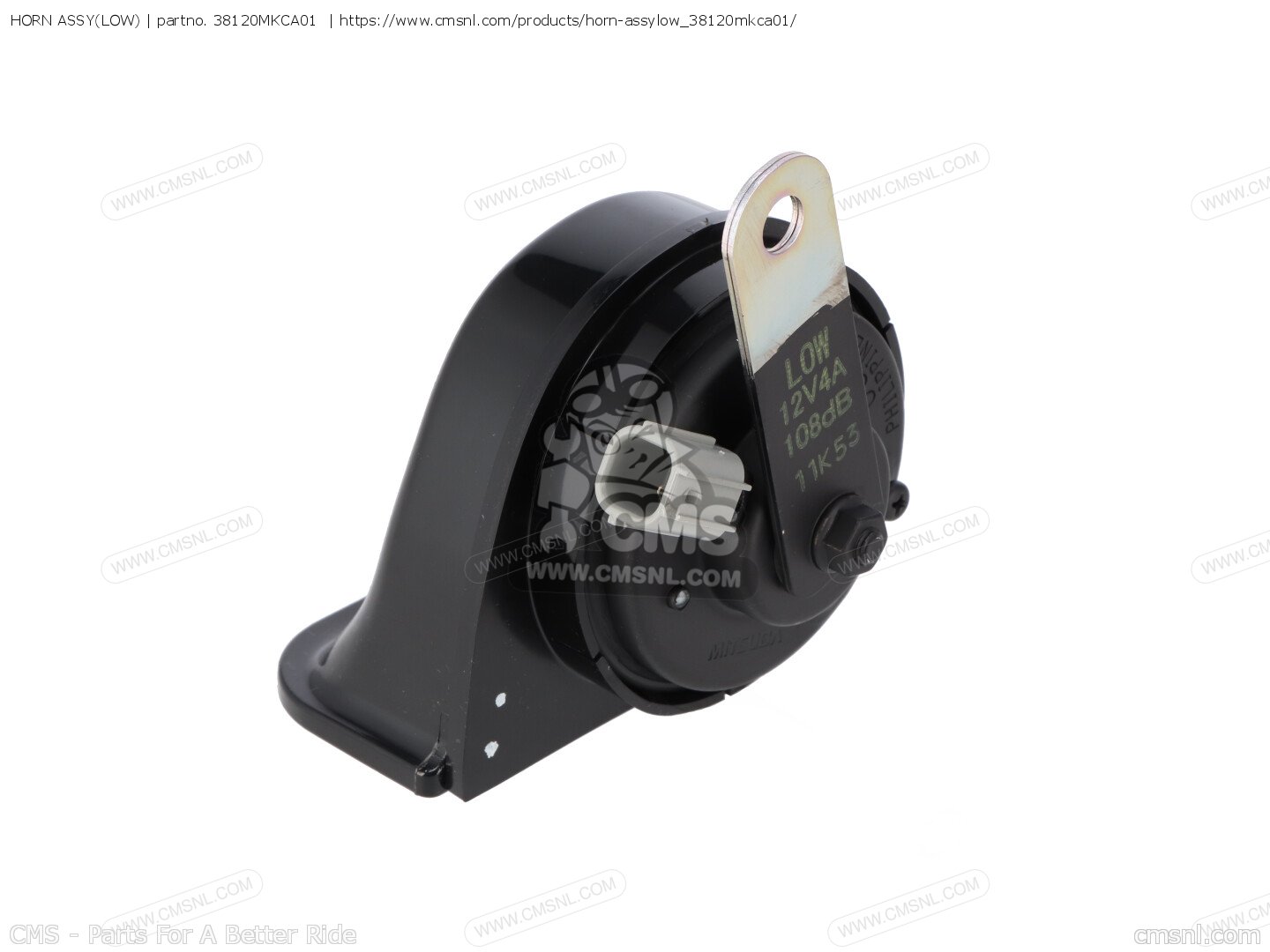 38120MKCA01 Horn Assy(low) Honda buy the 38120MKCA01 at CMSNL