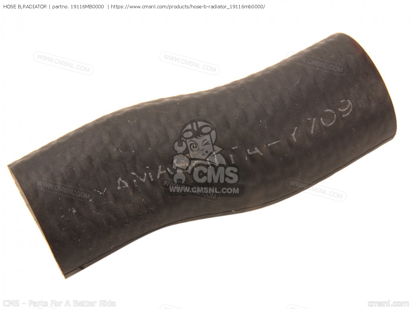 19116MB0000: Hose B,radiator Honda - Buy The 19116-MB0-000 At CMSNL