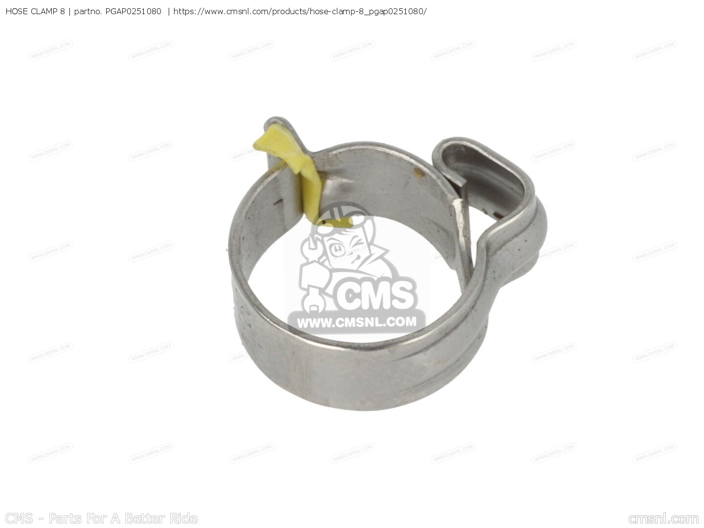 PGAP0251080 Hose Clamp 8 Piaggio Group buy the AP0251080 at CMSNL
