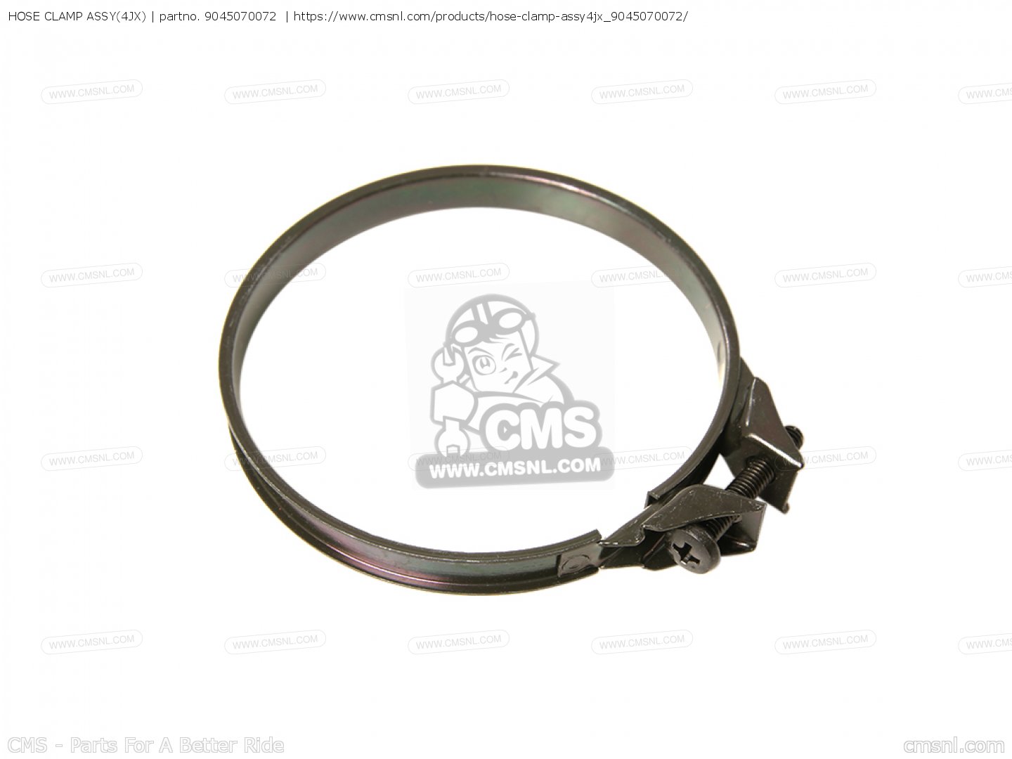 9045070072 Hose Clamp Assy(4jx) Yamaha buy the 9045070072 at CMSNL