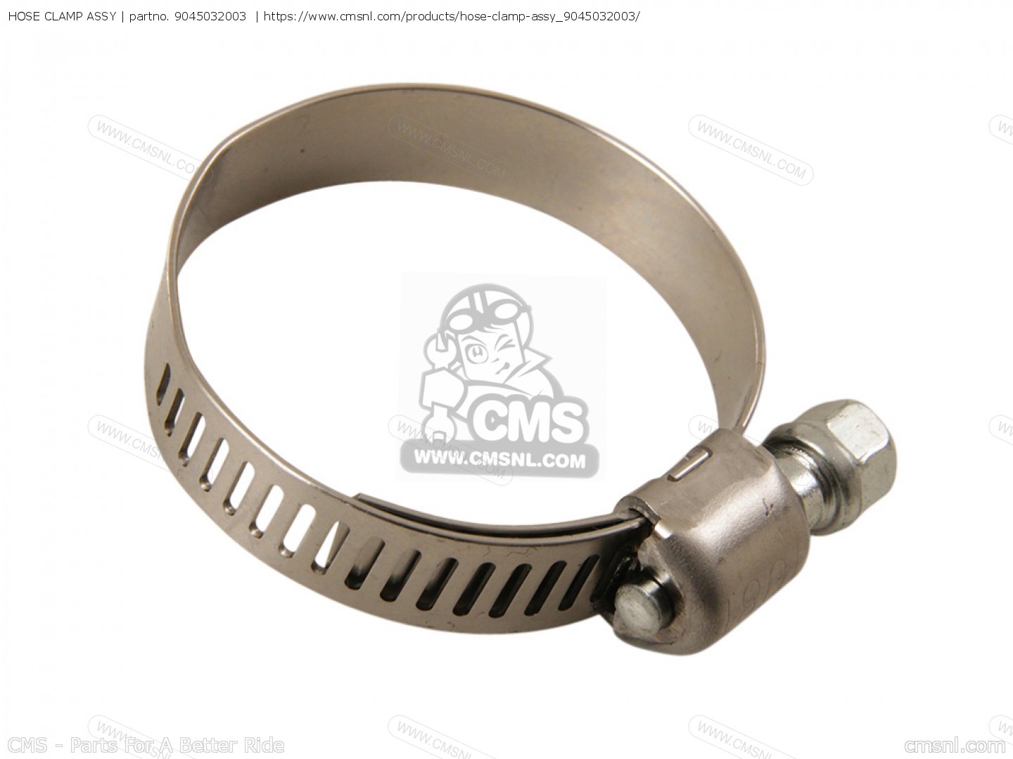 HOSE CLAMP ASSY for FZ6SHG 2007 4S81 EUROPE 1F4S8352S1 order at CMSNL