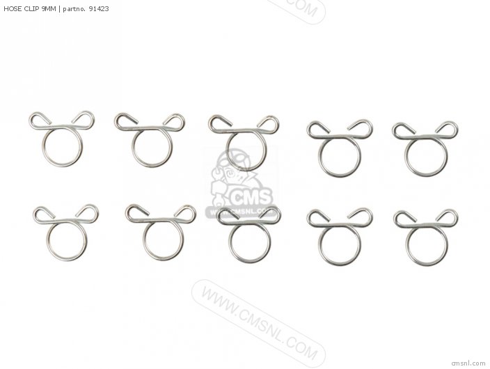 Daytona HOSE CLIP 9MM 10PCS/SET 91423