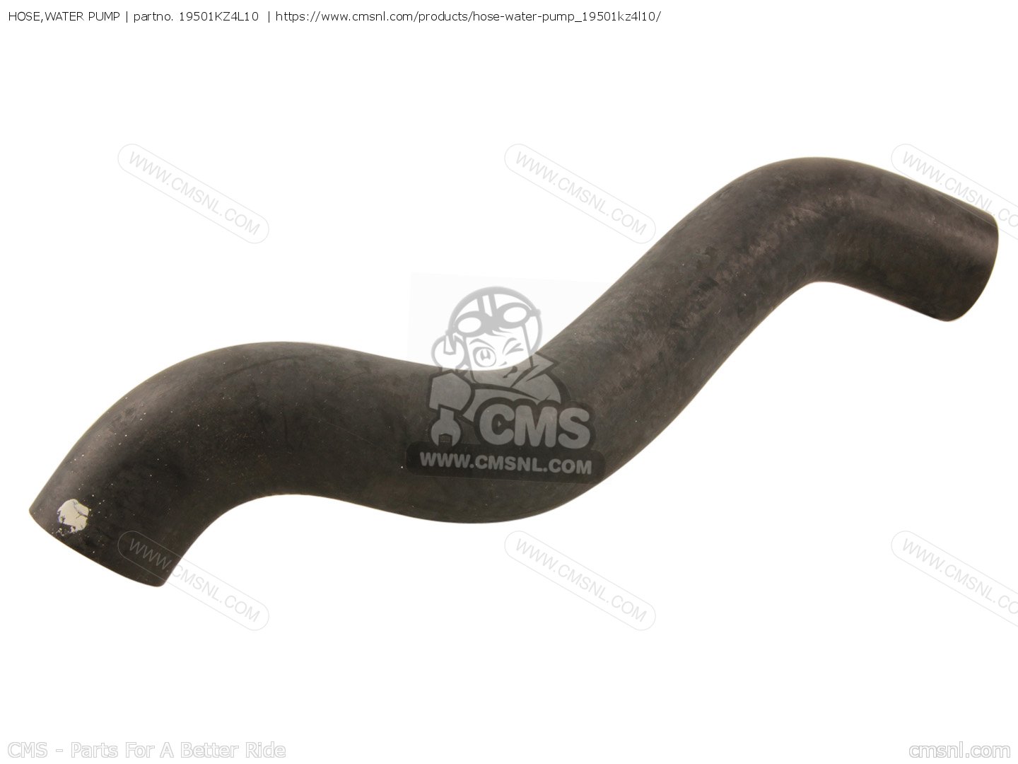 19501KZ4L10 Hose,water Pump Honda buy the 19501KZ4L10 at CMSNL