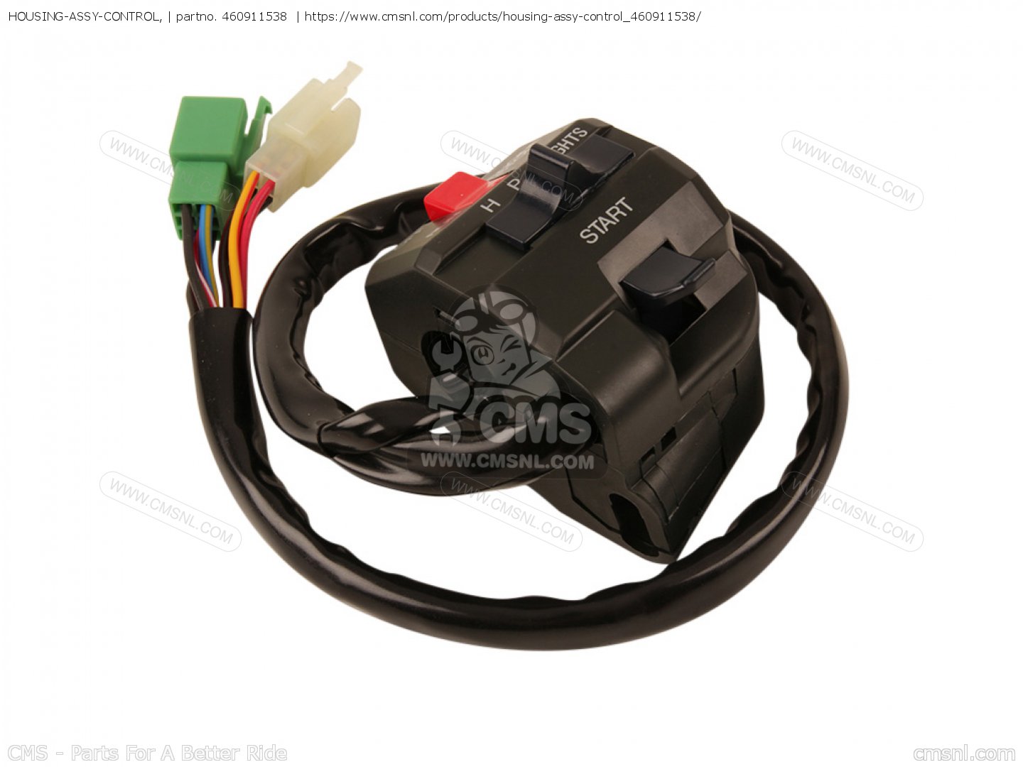 RＦ 46091-1662 Kawasaki Handlebar switch right - KFM-Motorraeder