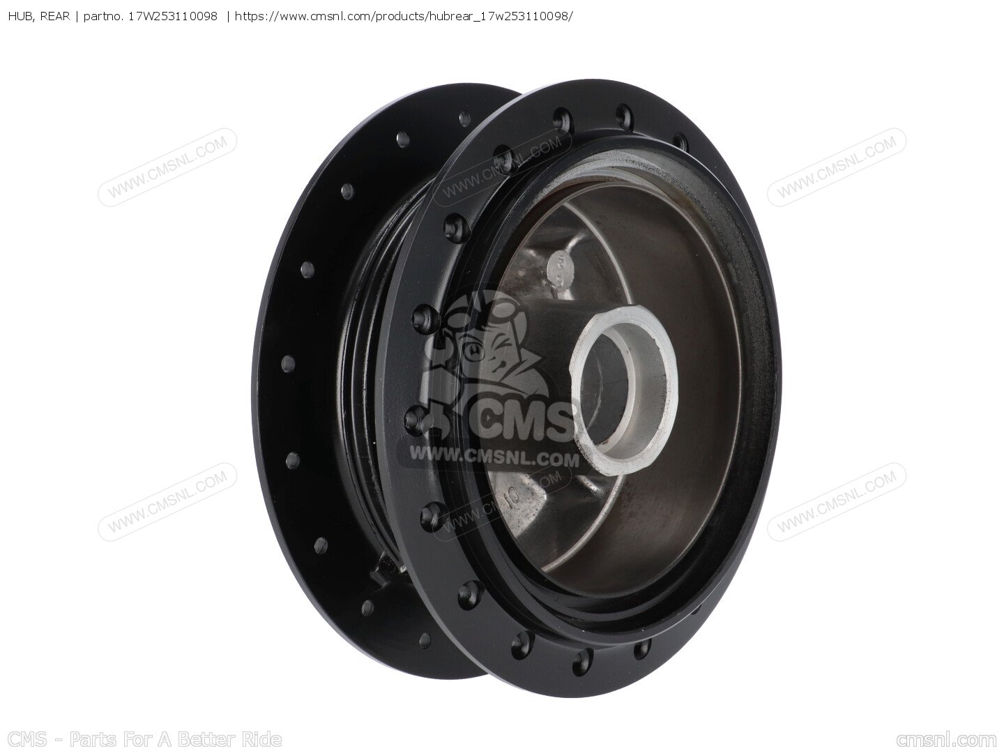 17W253110098: Hub, Rear Yamaha - buy the 17W-25311-00-98 at CMSNL
