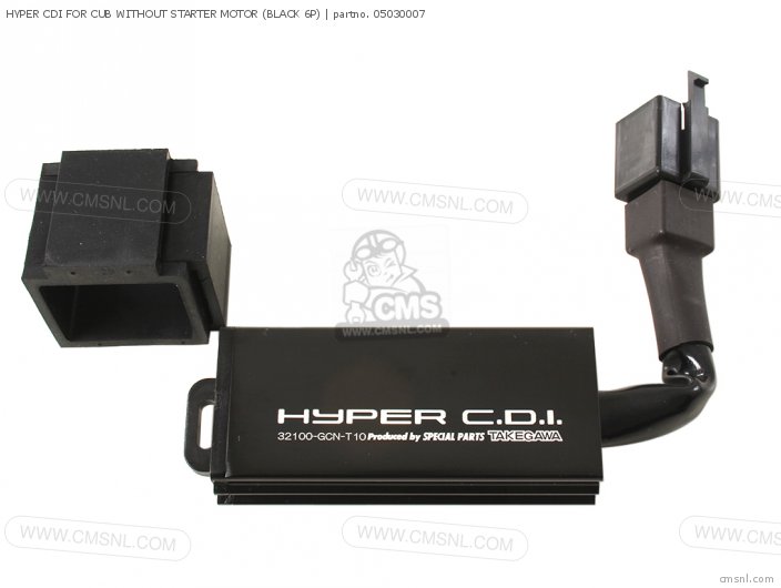 Takegawa HYPER CDI FOR CUB WITHOUT STARTER MOTOR (BLACK 6P) 05030007