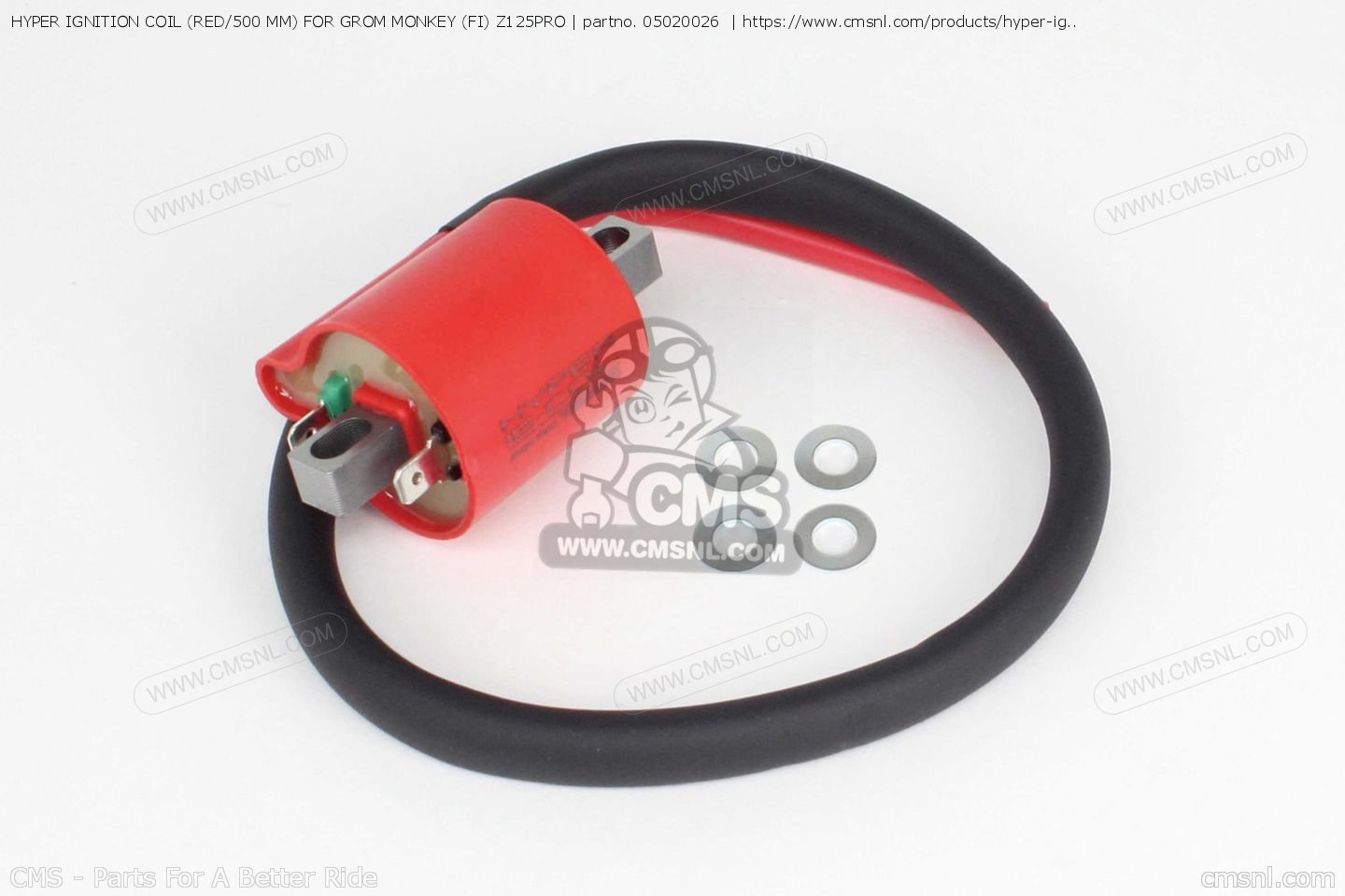 05020026 Hyper Ignition Coil (red/500 Mm) For Grom Monkey (fi) Z125pro