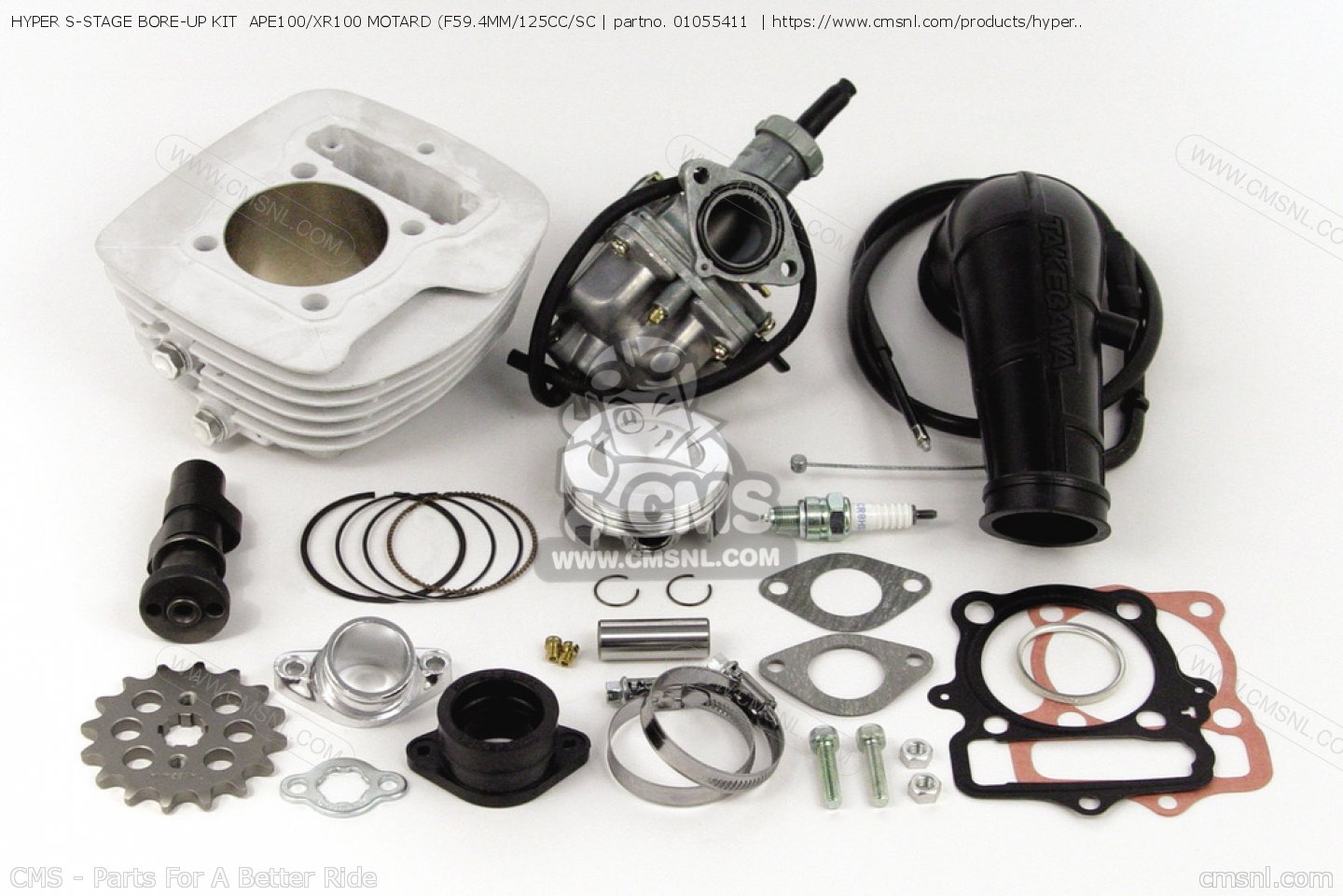 HYPER S STAGE BORE UP KIT APE100 XR100 MOTARD F59.4MM 125CC SC