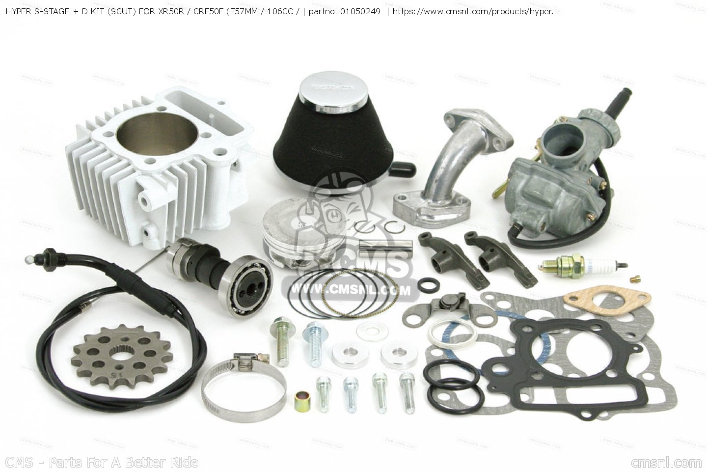01050249: HYPER S-STAGE + D KIT (SCUT) FOR XR50R / CRF50F (F57MM ...
