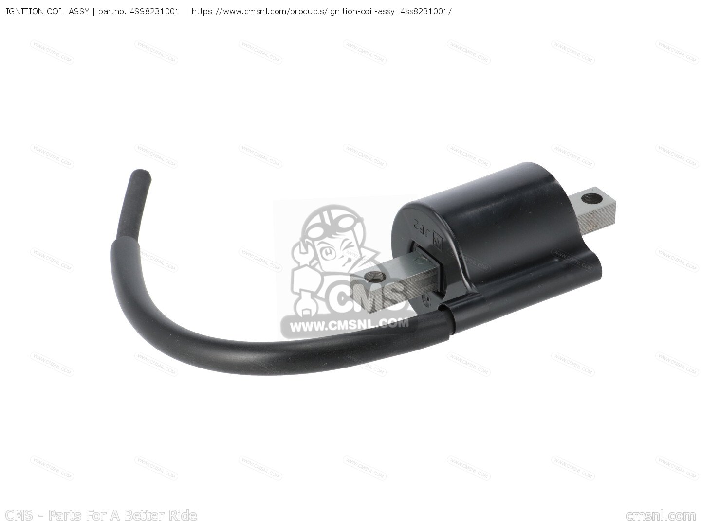 4SS8231001: IGNITION COIL ASSY Yamaha - buy the 4SS-82310-01 4SS8231001: IGNITION COIL ASSY Yamaha - buy the 4SS-82310-01