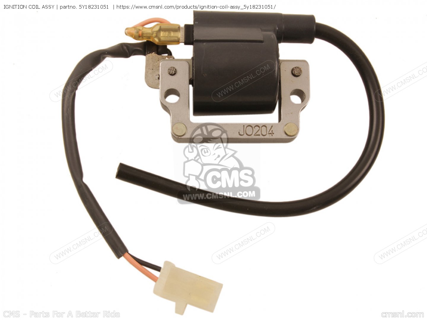 IGNITION COIL ASSY for XT550 DUAL PURPOSE 1982 (C) USA order at CMSNL