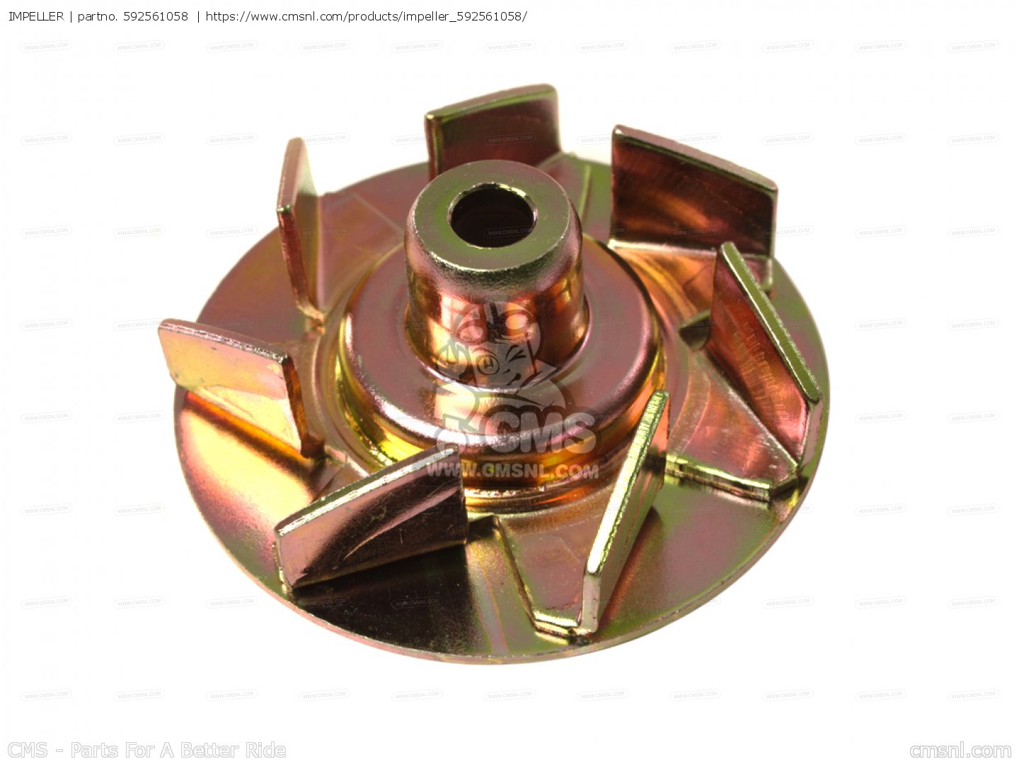 Kawasaki IMPELLER-COMP (部品番号59255-3717) Used [X2303-94 Kawasaki IMPELLER-COMP (部品番号59255-3717) Used [X2303-94