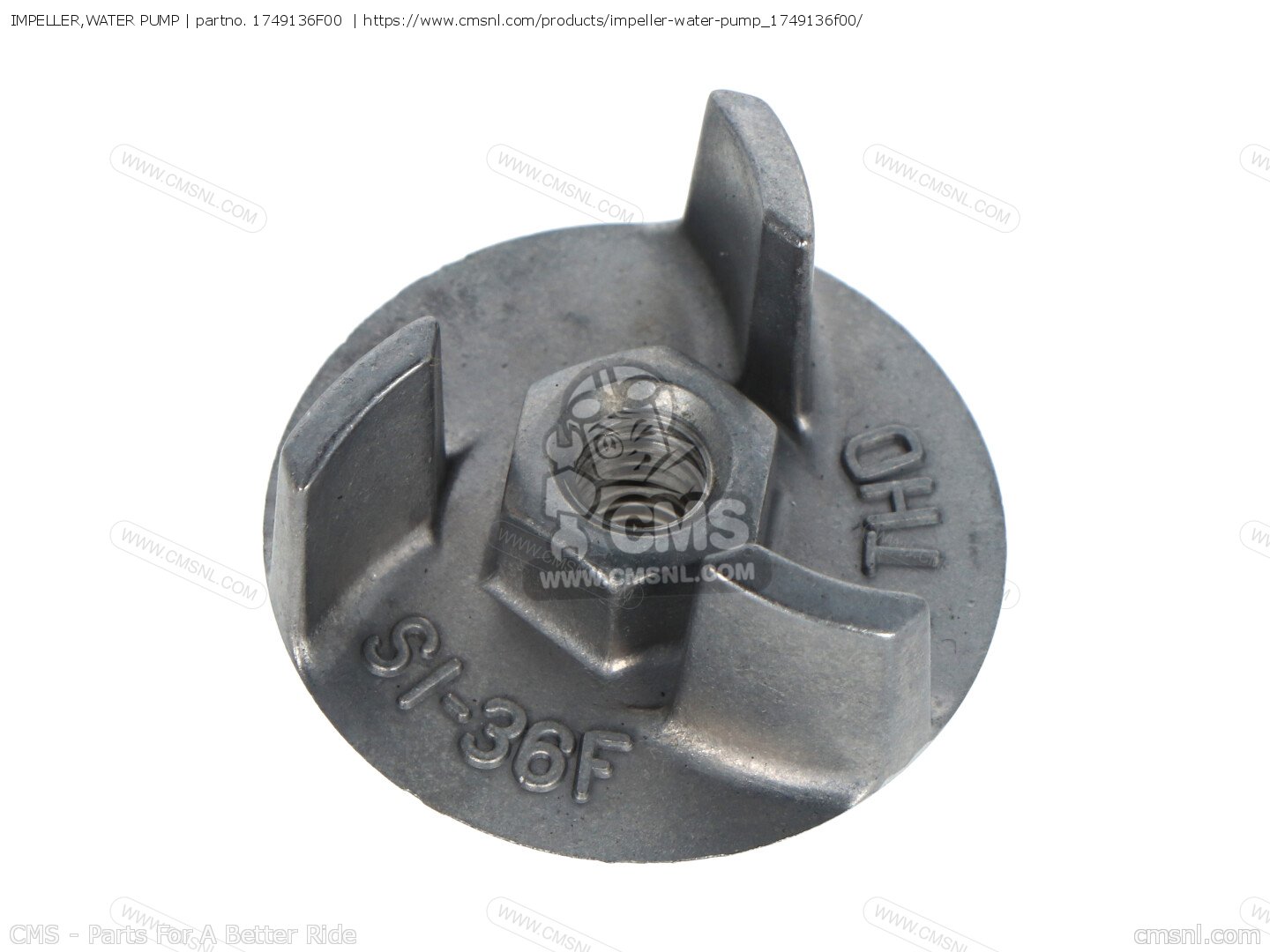 1749136F00 Impeller,water Pump Suzuki buy the 1749136F00 at CMSNL