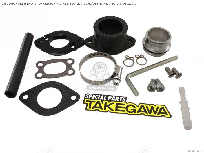 Takegawa INSULATOR SET (MIKUNI TDMR32) FOR MONKEY/GORILLA (DOHC/DESMO HEA 03020012