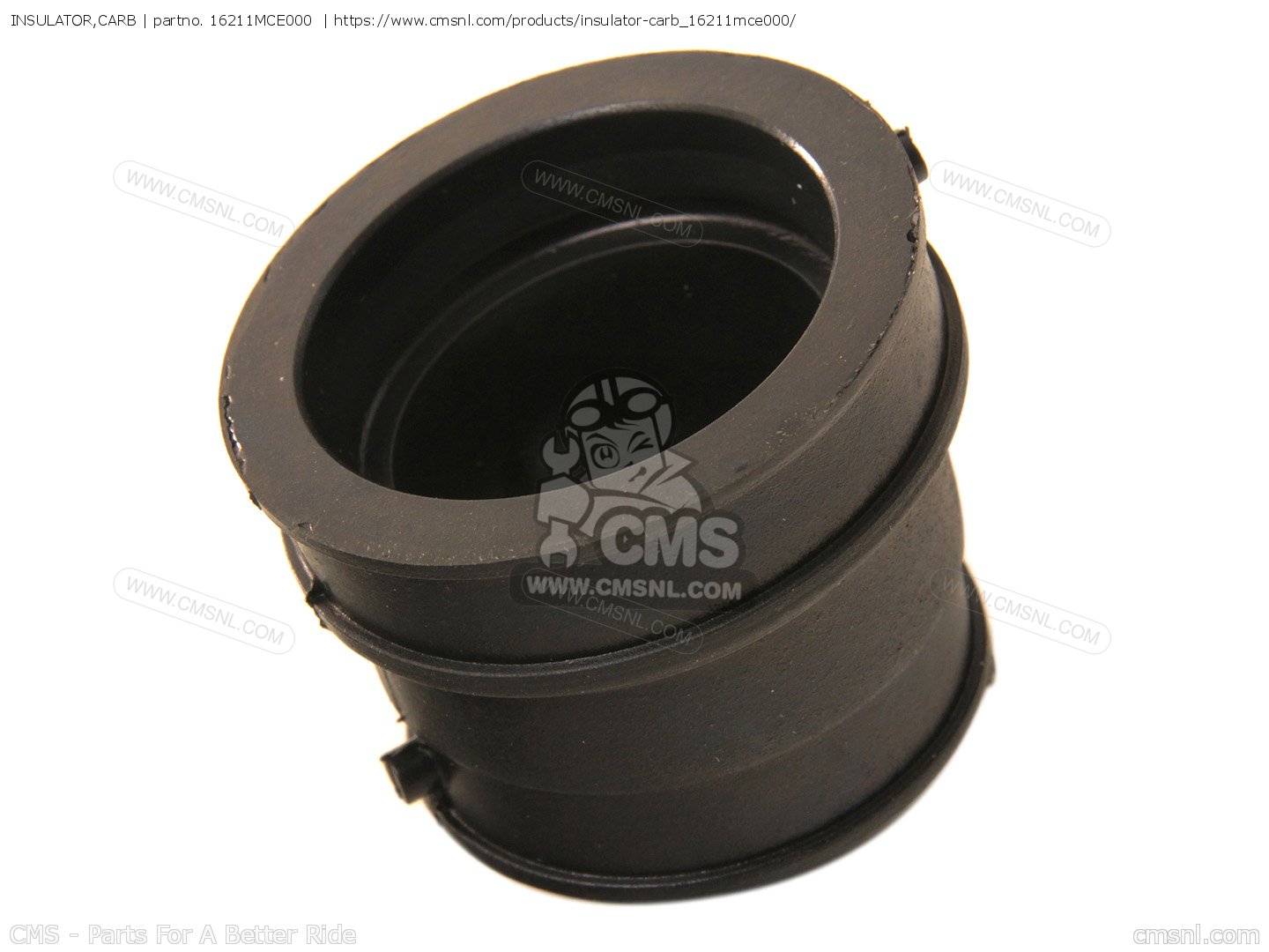 16211MCE000: INSULATOR,CARB Honda - buy the 16211-MCE-000 at CMSNL