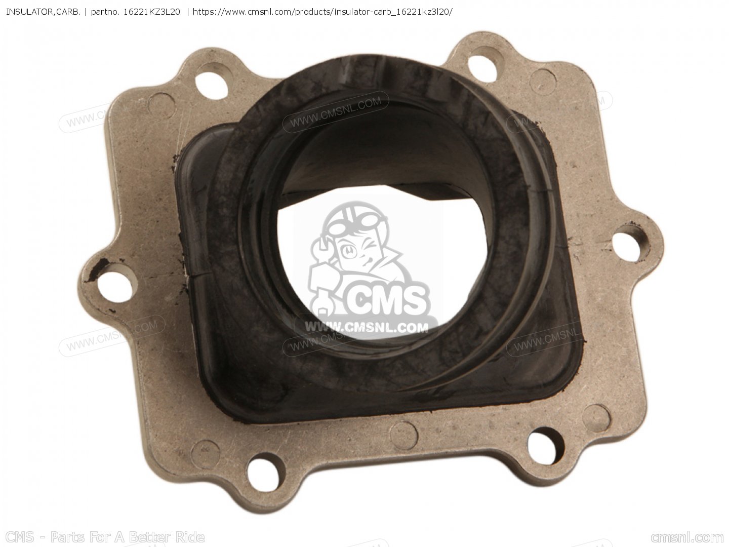 16221KZ3L20 Insulator,carb. Honda buy the 16221KZ3L20 at CMSNL
