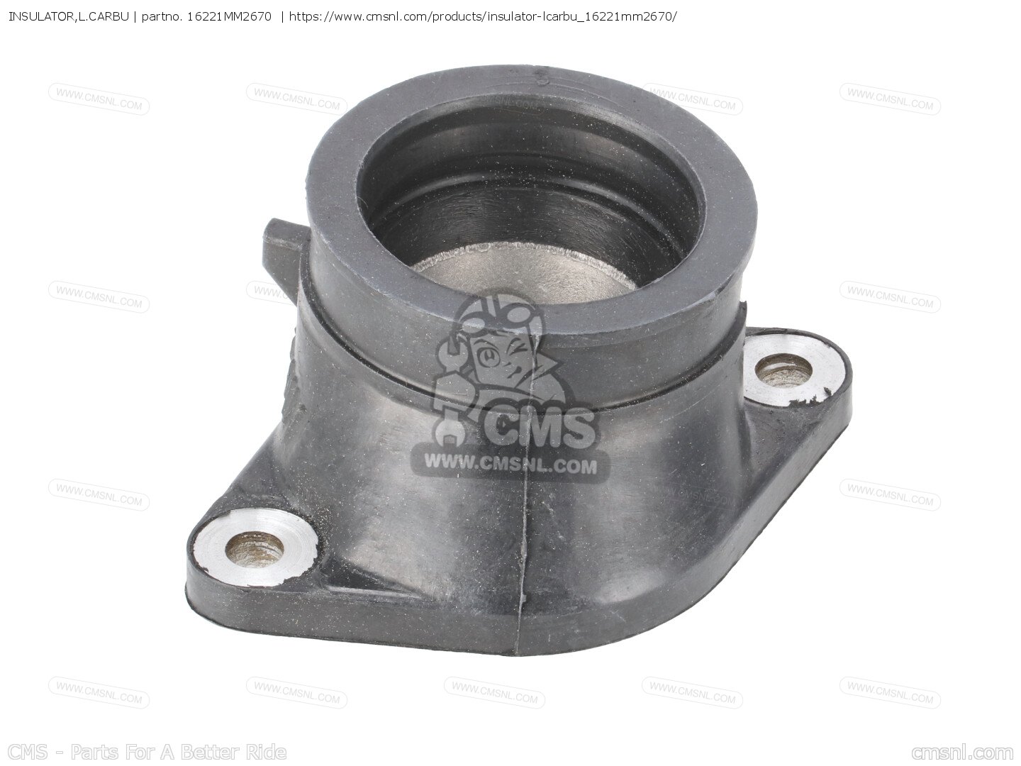 輝い INSULATOR,L.CARBU 16221MM2670: Honda 16221-MM2-670 the buy - その他