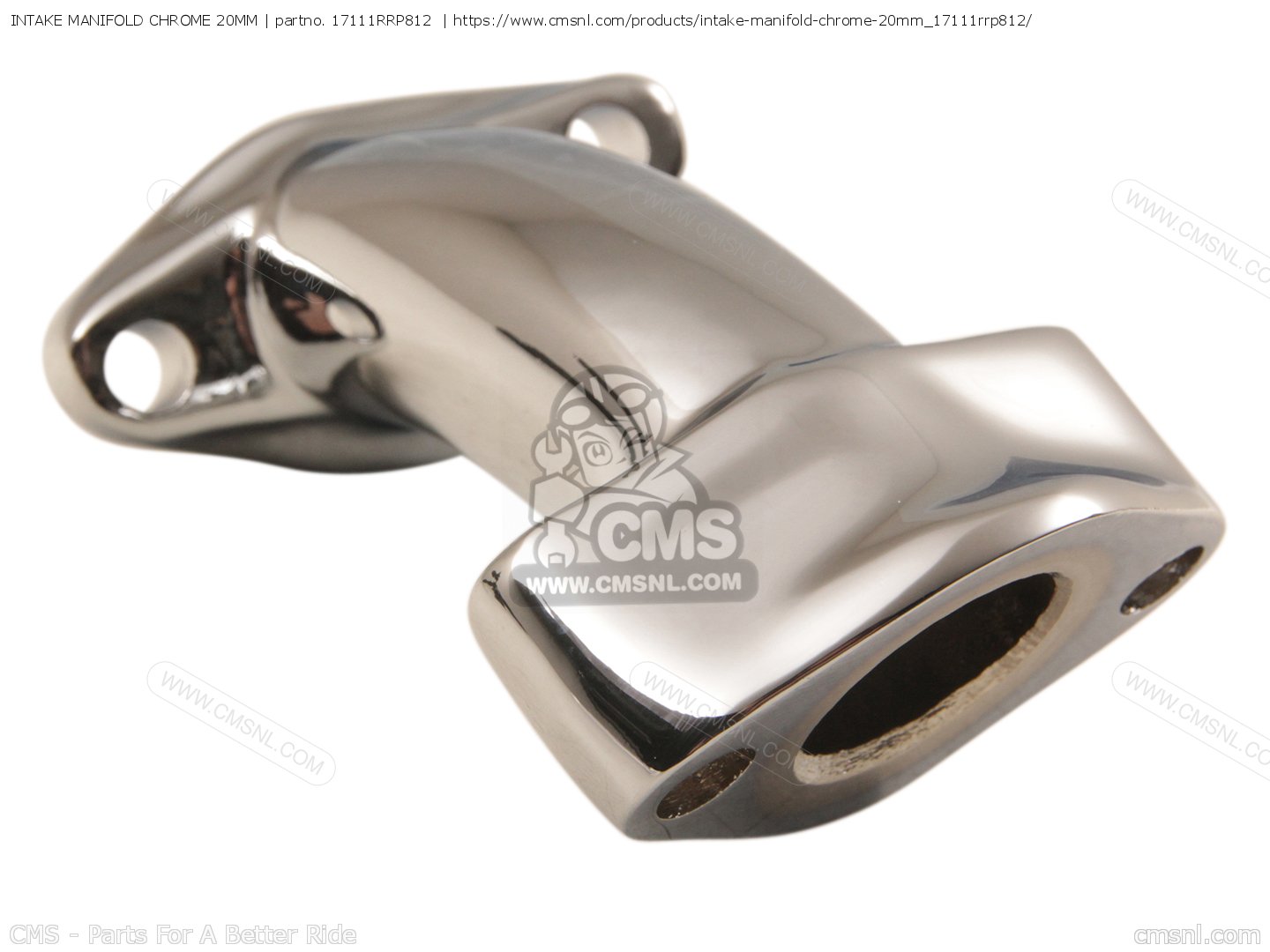 17111RRP812 Intake Manifold Chrome 20mm Honda buy the 17111RRP812 at CMSNL