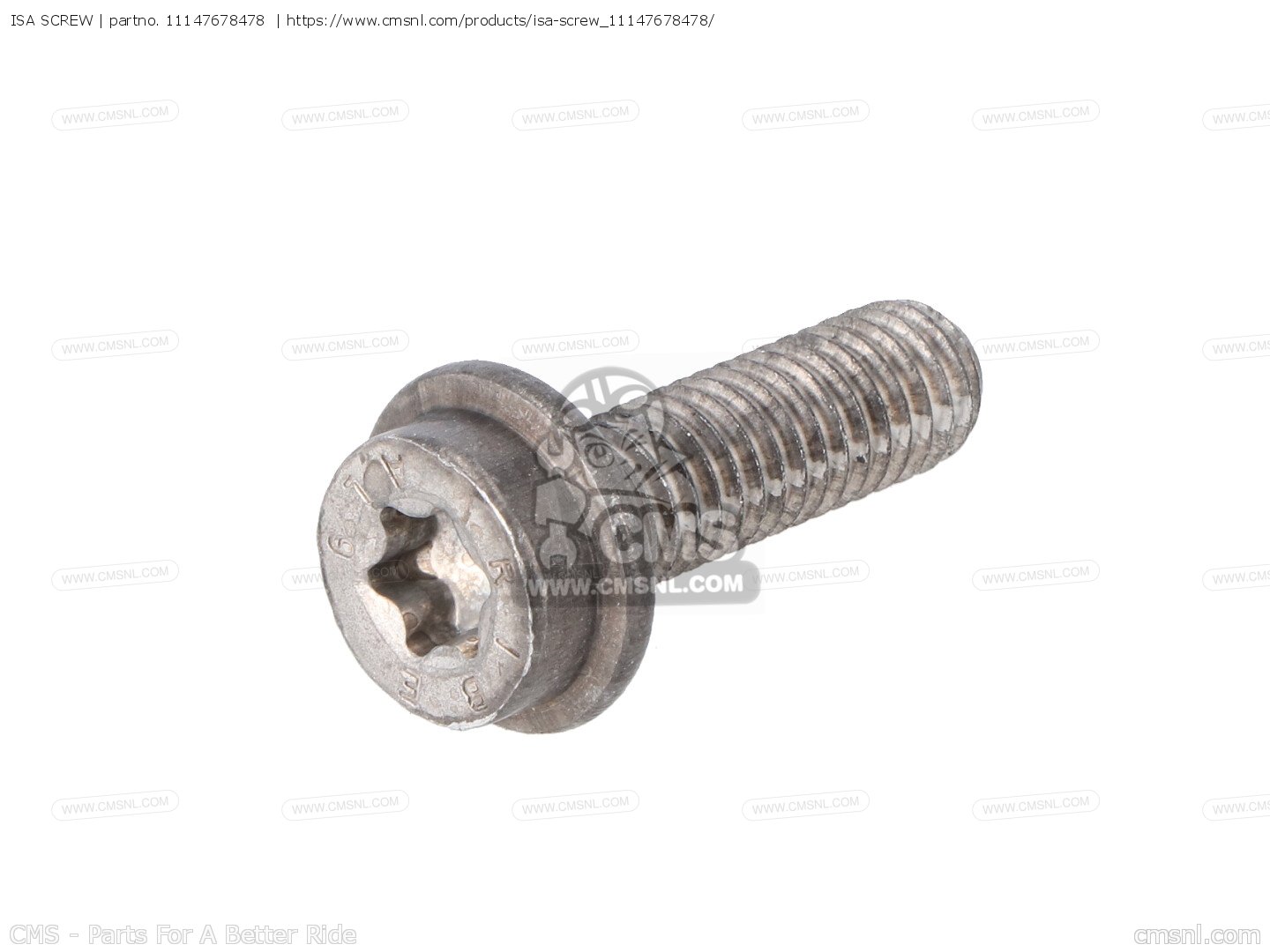 11147678478: Isa Screw Bmw - buy the 11 14 7 678 478 at CMSNL