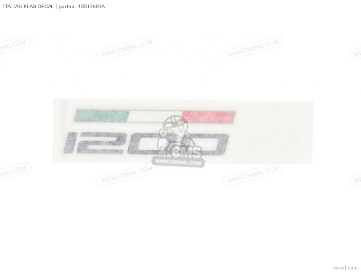 Ducati ITALIAN FLAG DECAL 43513681A