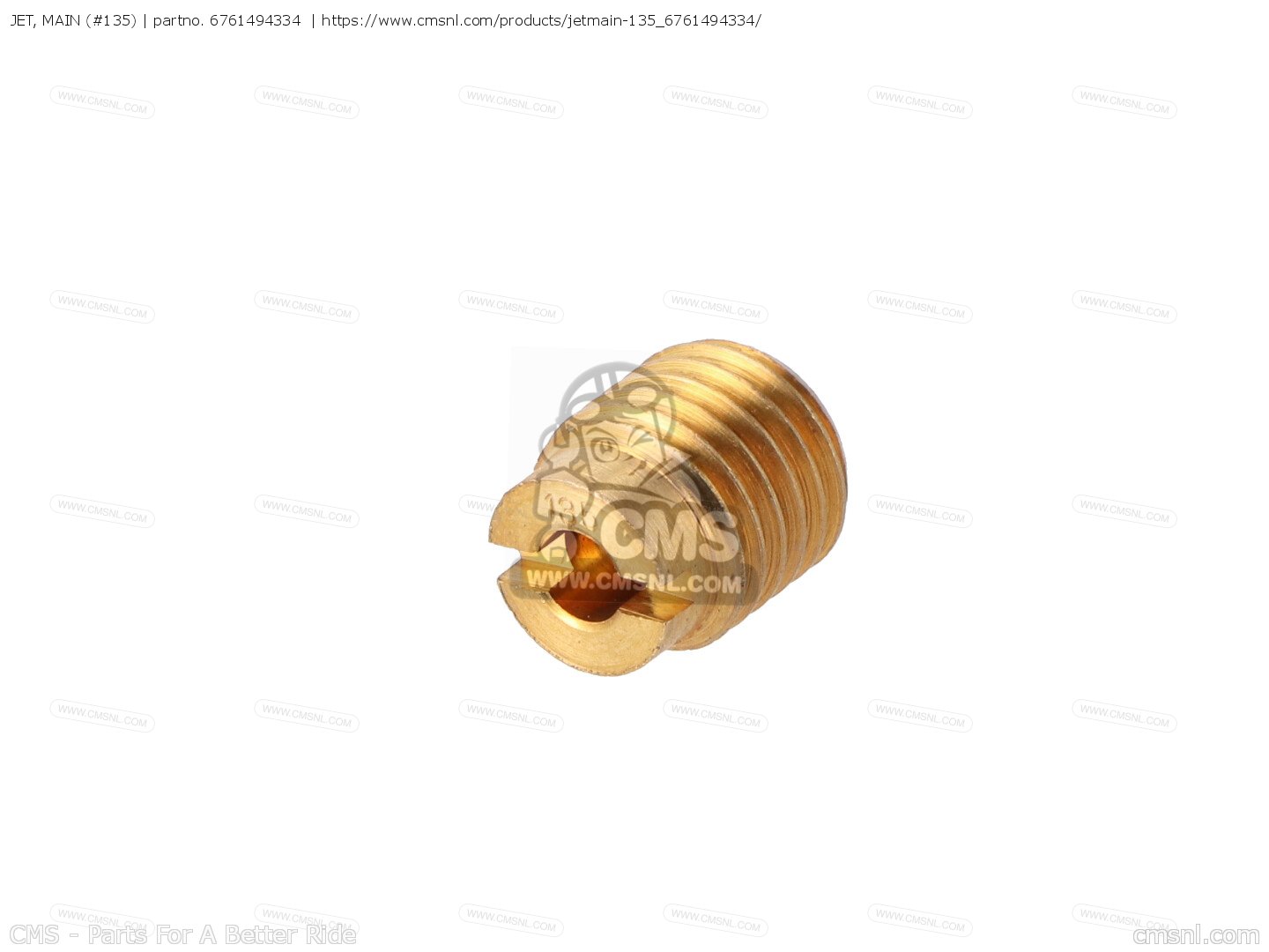 6761494334: JET, MAIN (#135) Yamaha - buy the 676-14943-34-00 at CMSNL