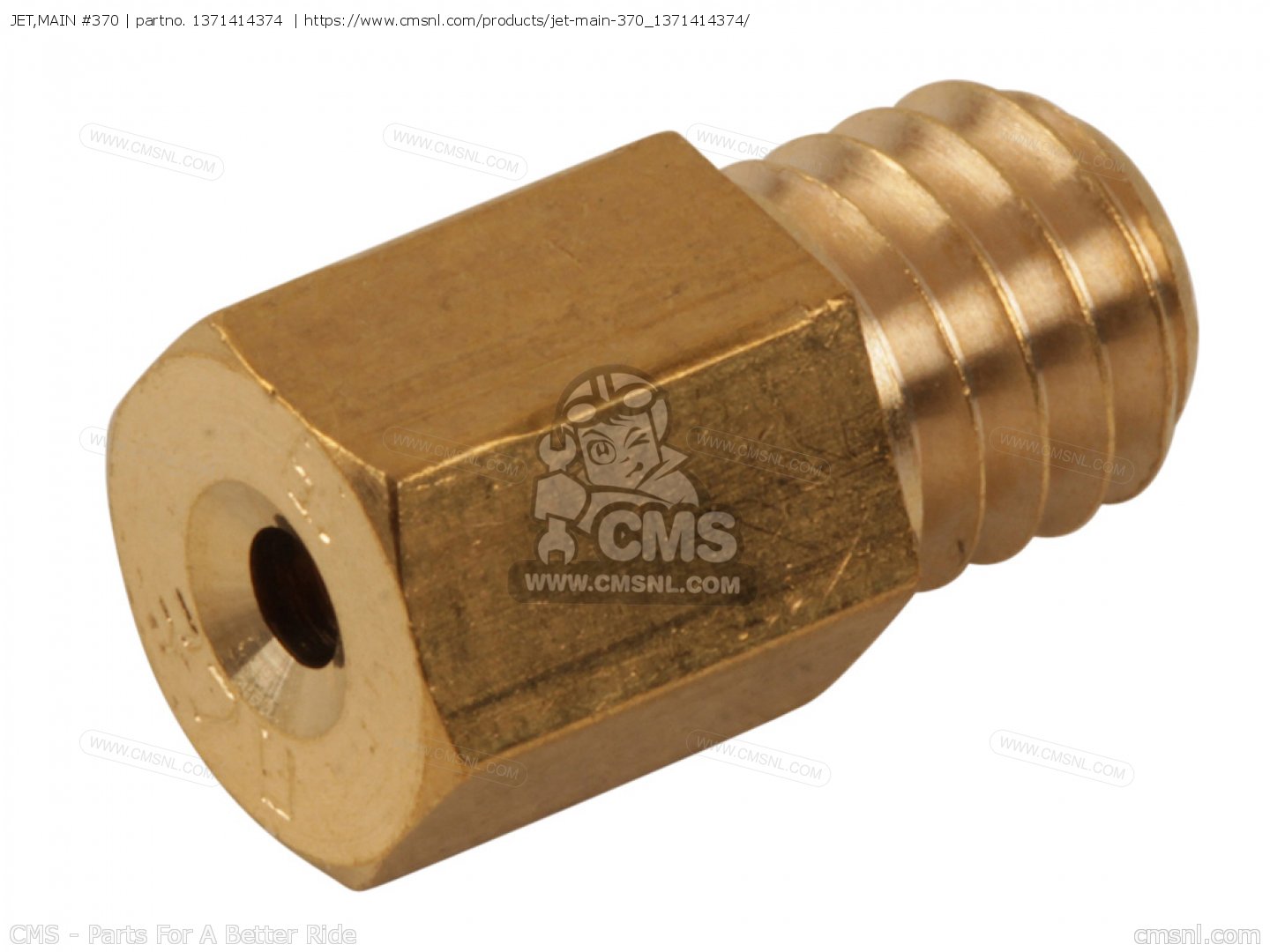 JET,MAIN #370 for YZ125K 1998 5DH4 NEW ZEALAND 285DH-100E1 JET,MAIN #370 for YZ125K 1998 5DH4 NEW ZEALAND 285DH-100E1