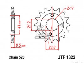 JT FRONT SPROCKET 1322.13 JT FRONT SPROCKET 1322.13