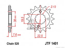 JT FRONT SPROCKET 1401.13 JT FRONT SPROCKET 1401.13