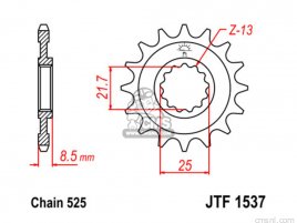 JT FRONT SPROCKET 1537.17 JT FRONT SPROCKET 1537.17