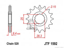 JT FRONT SPROCKET 1592.14 JT FRONT SPROCKET 1592.14