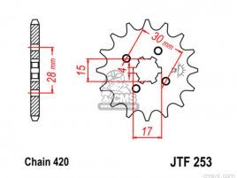 JT FRONT SPROCKET 253.14 JT FRONT SPROCKET 253.14