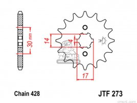 JT FRONT SPROCKET 273.16 JT FRONT SPROCKET 273.16