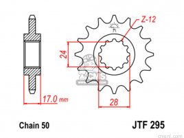 JT FRONT SPROCKET 295.16 JT FRONT SPROCKET 295.16