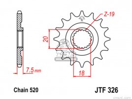 JT FRONT SPROCKET 326.12 JT FRONT SPROCKET 326.12