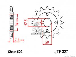 JT FRONT SPROCKET 327.12 JT FRONT SPROCKET 327.12