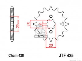 JT FRONT SPROCKET 425.14 JT FRONT SPROCKET 425.14