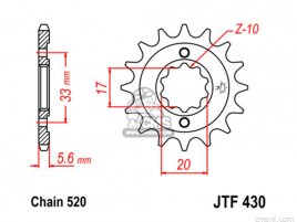 JT FRONT SPROCKET 430.13 JT FRONT SPROCKET 430.13