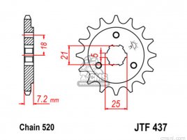 JT FRONT SPROCKET 437.14 JT FRONT SPROCKET 437.14