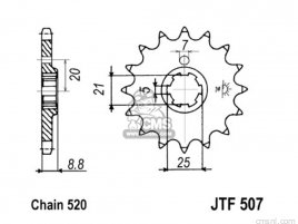 JT FRONT SPROCKET 507.15 JT FRONT SPROCKET 507.15