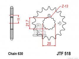 JT FRONT SPROCKET 518.14 JT FRONT SPROCKET 518.14