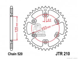 JT REAR SPROCKET 210.40 JT REAR SPROCKET 210.40