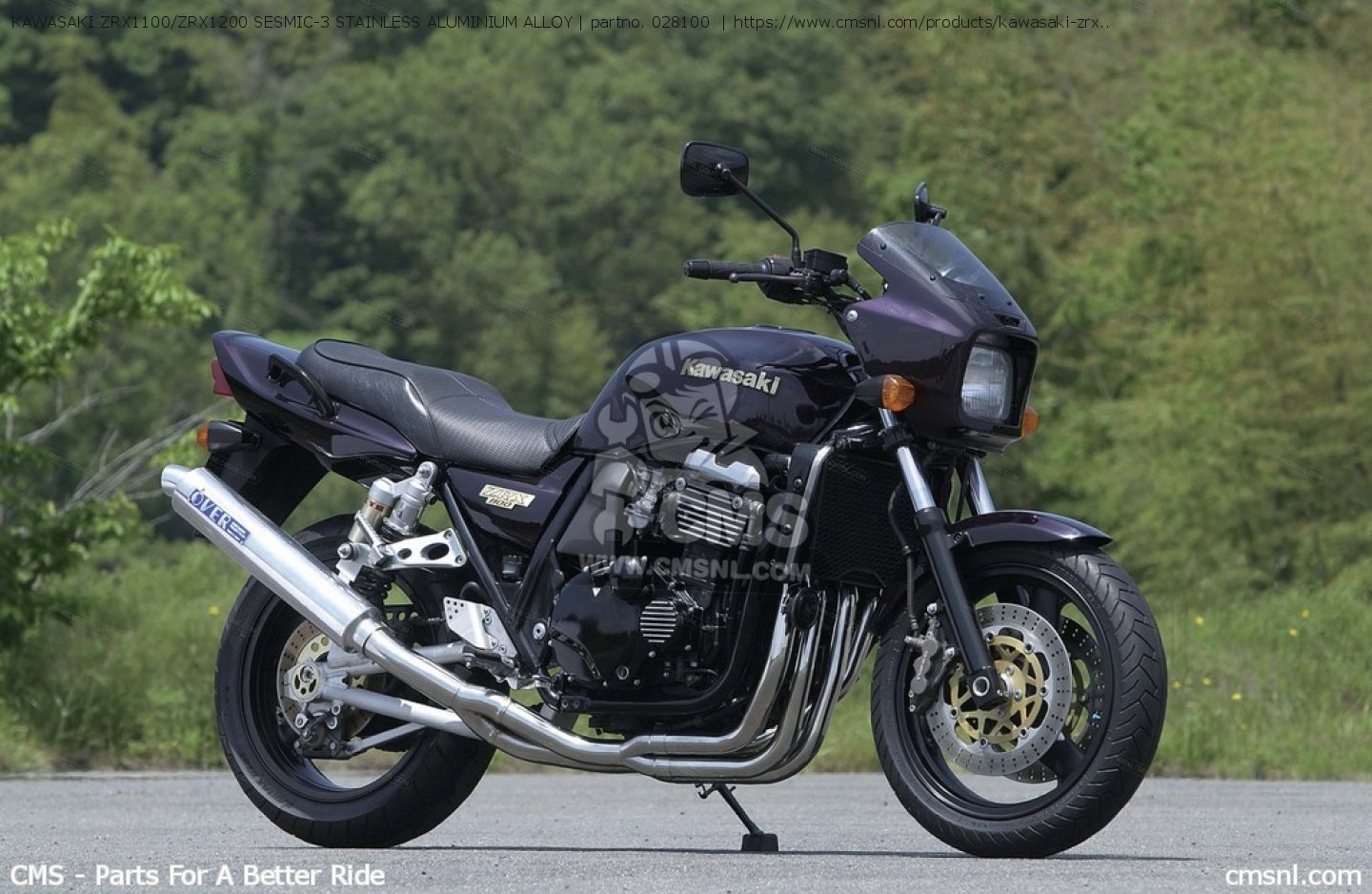 ZRX1200R ZRX1100R Kファクトリー チタンフルエキ KAWASAKI