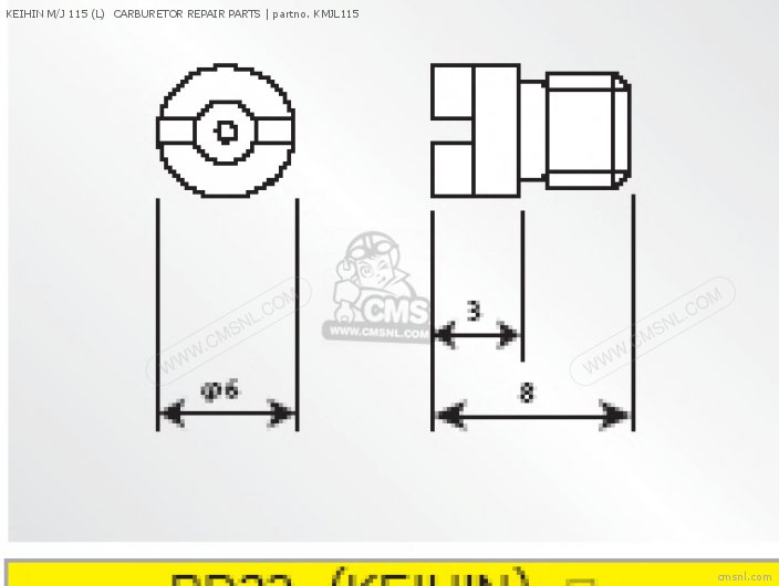 Takegawa KEIHIN M/J 115 (L)  CARBURETOR REPAIR PARTS KMJL115