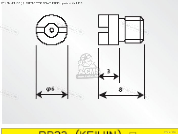 Takegawa KEIHIN M/J 130 (L)  CARBURETOR REPAIR PARTS KMJL130