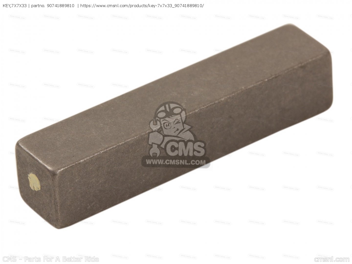 90741889810: Key,7x7x33 Honda - buy the 90741-889-810 at CMSNL