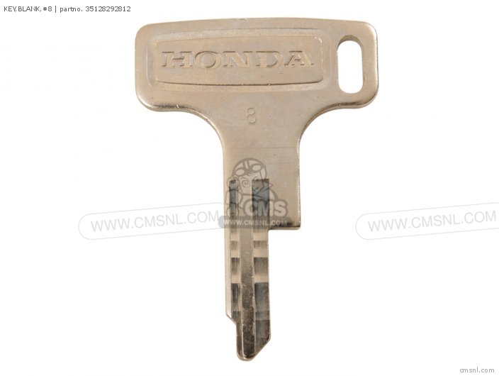 Honda KEY,BLANK,#8 35128292812